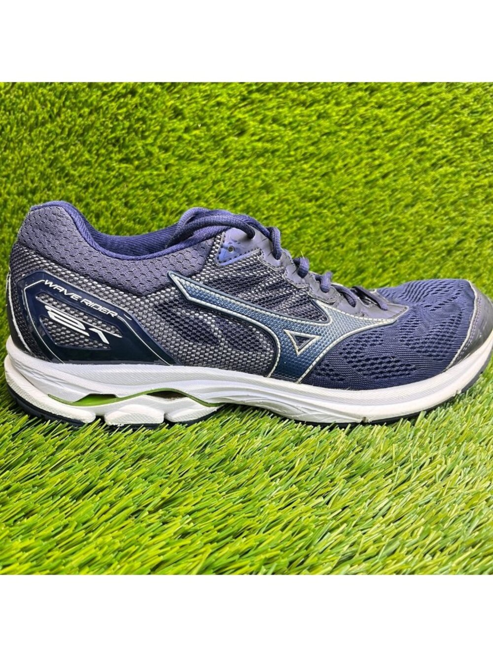 Mizuno Wave Rider 21 Mens Size 11 Blue White Athletic Running Shoes Sneakers